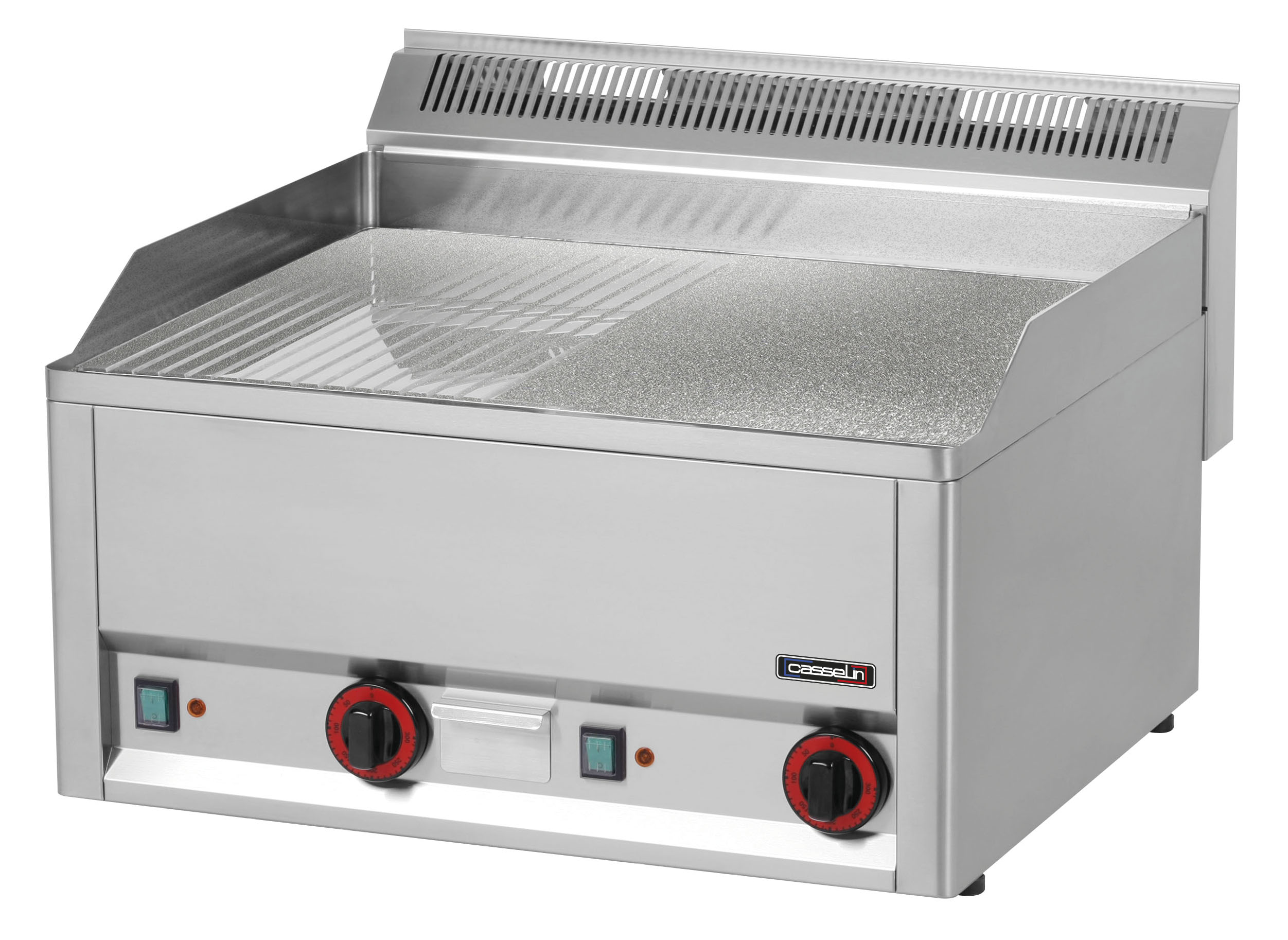 Plaque à snacker Chrome Rainurée Texturée 66