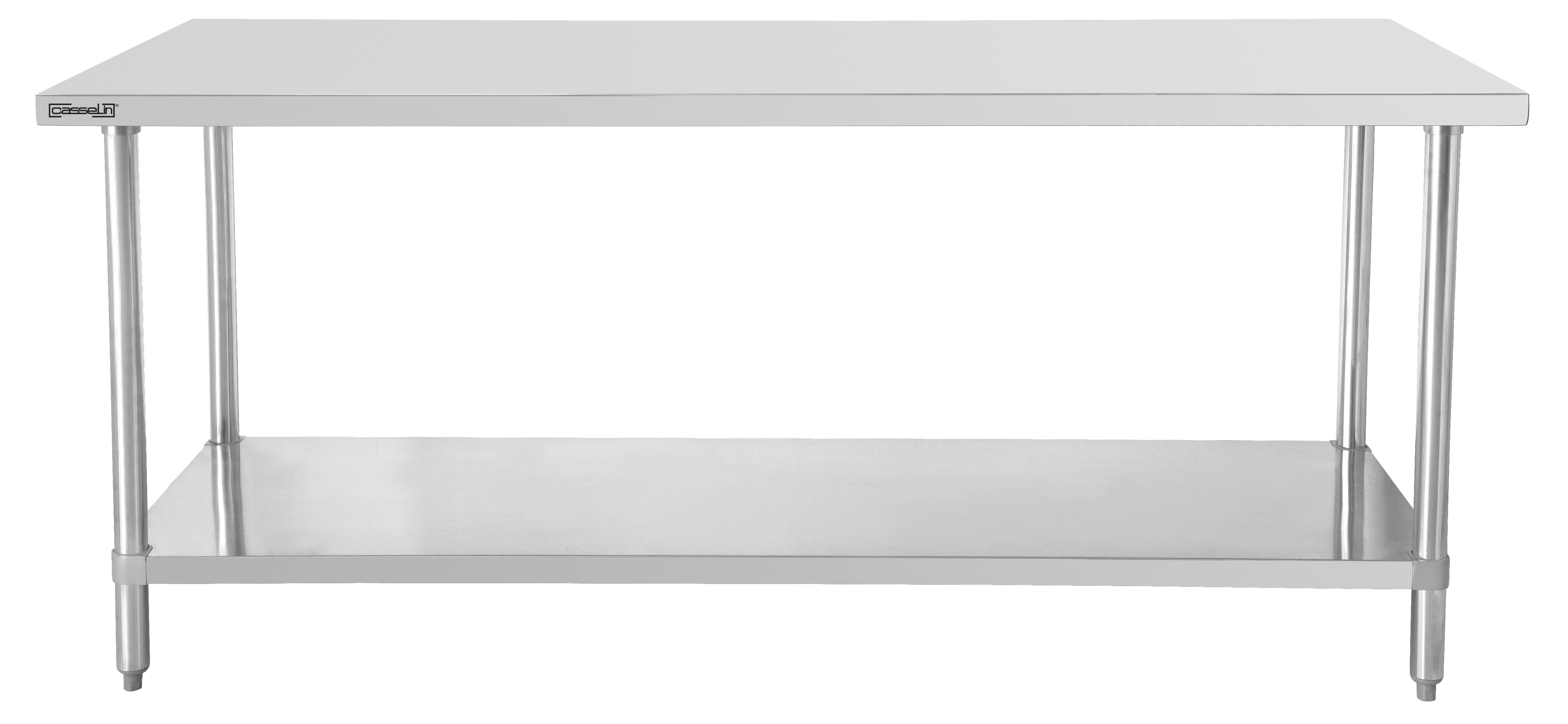 Table de travail inox 600 avec étagère 800 mm