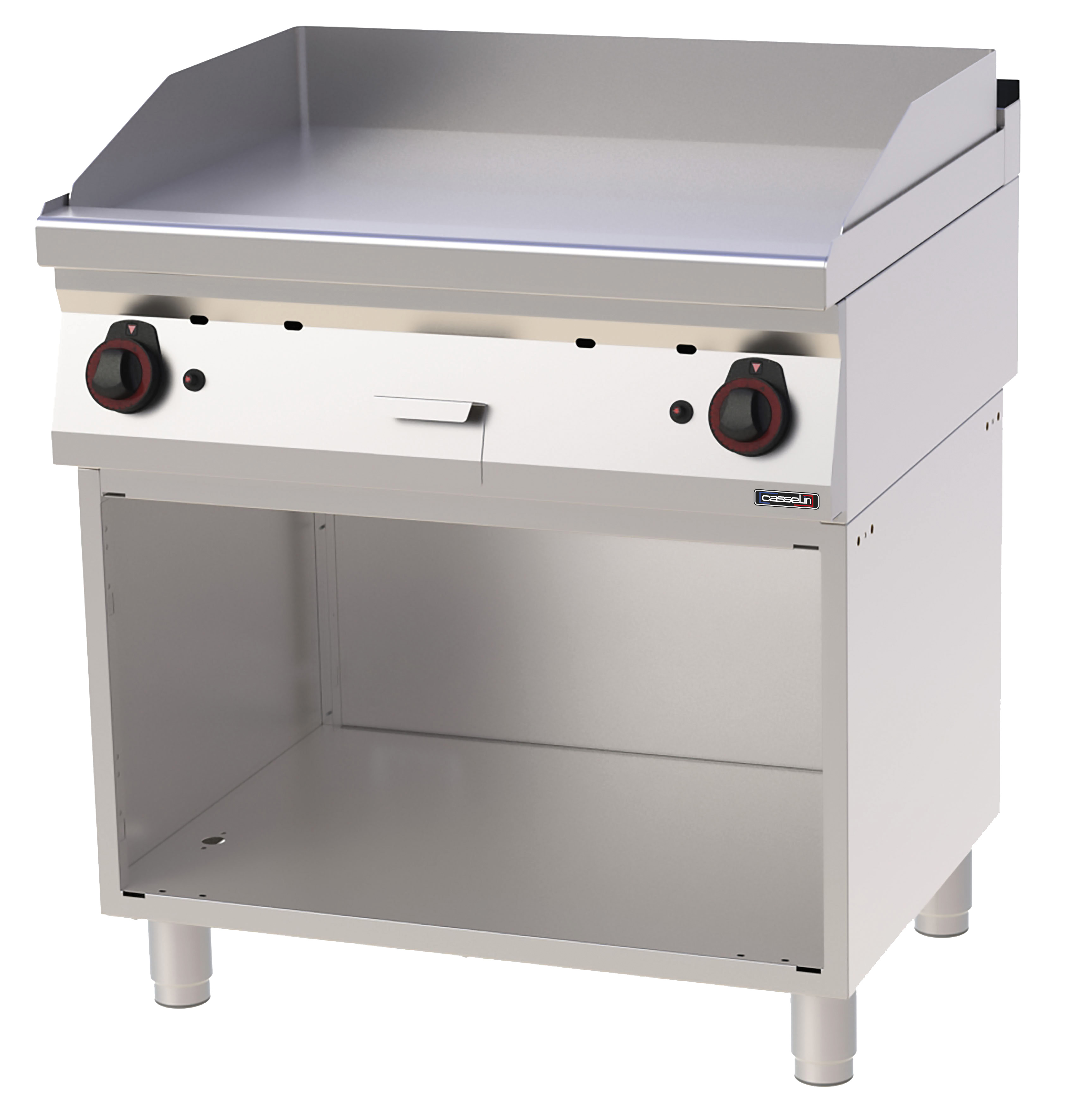 Plaque à snacker Fonte Lisse avec soubassement Gaz 80