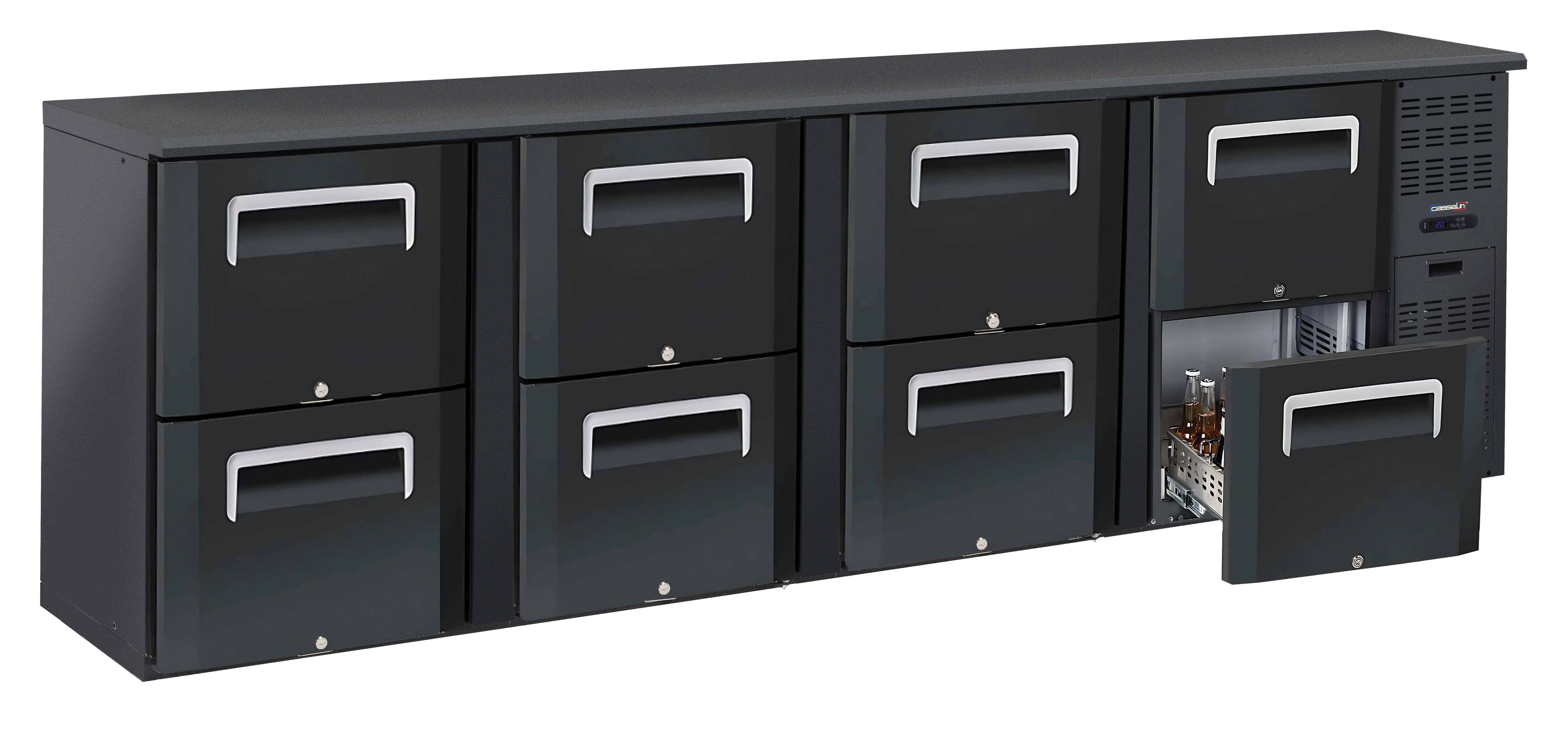 Arrière bar 4 x 2 tiroirs