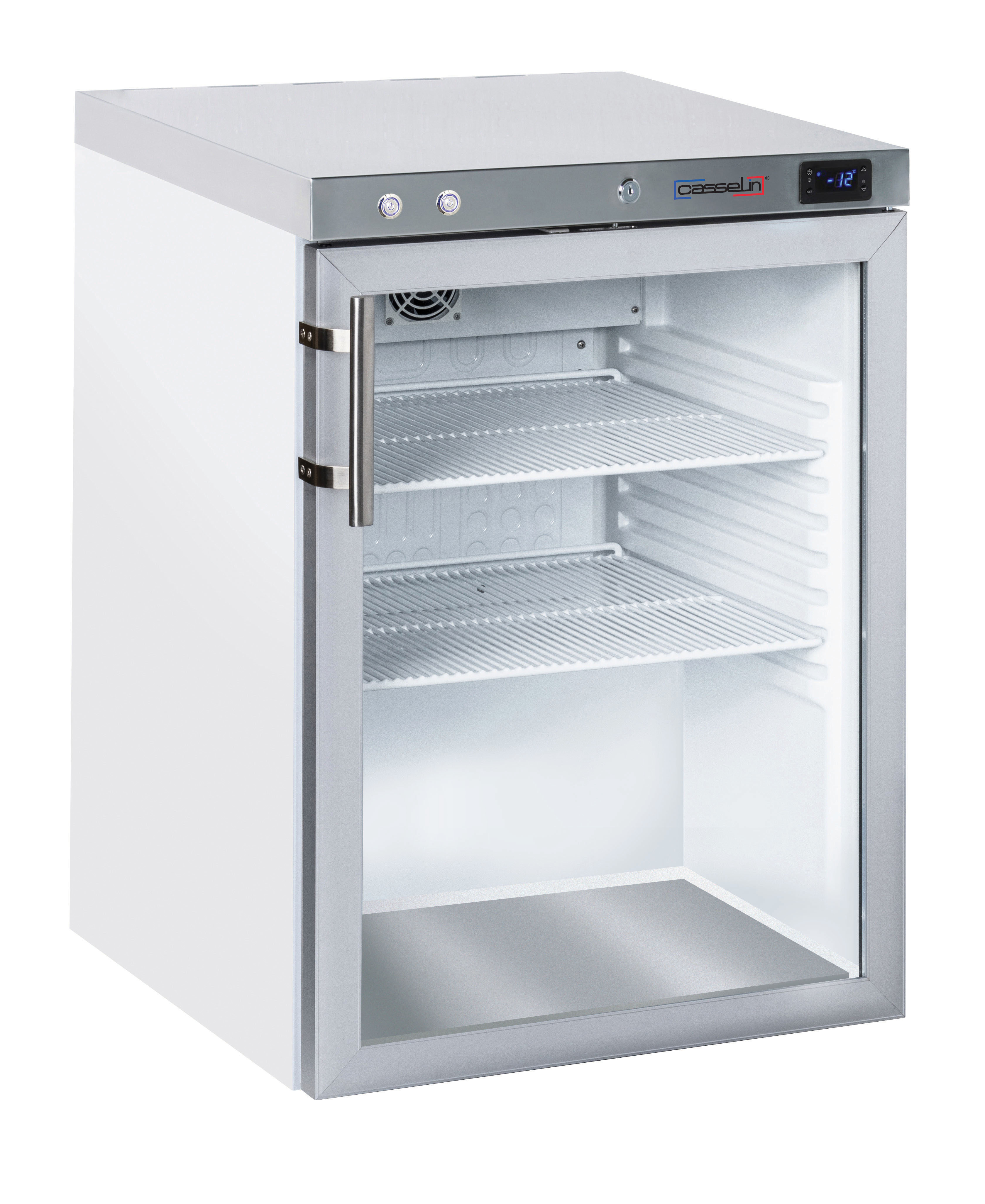 Armoire négative à spiritueux vitrée 140 L Blanche