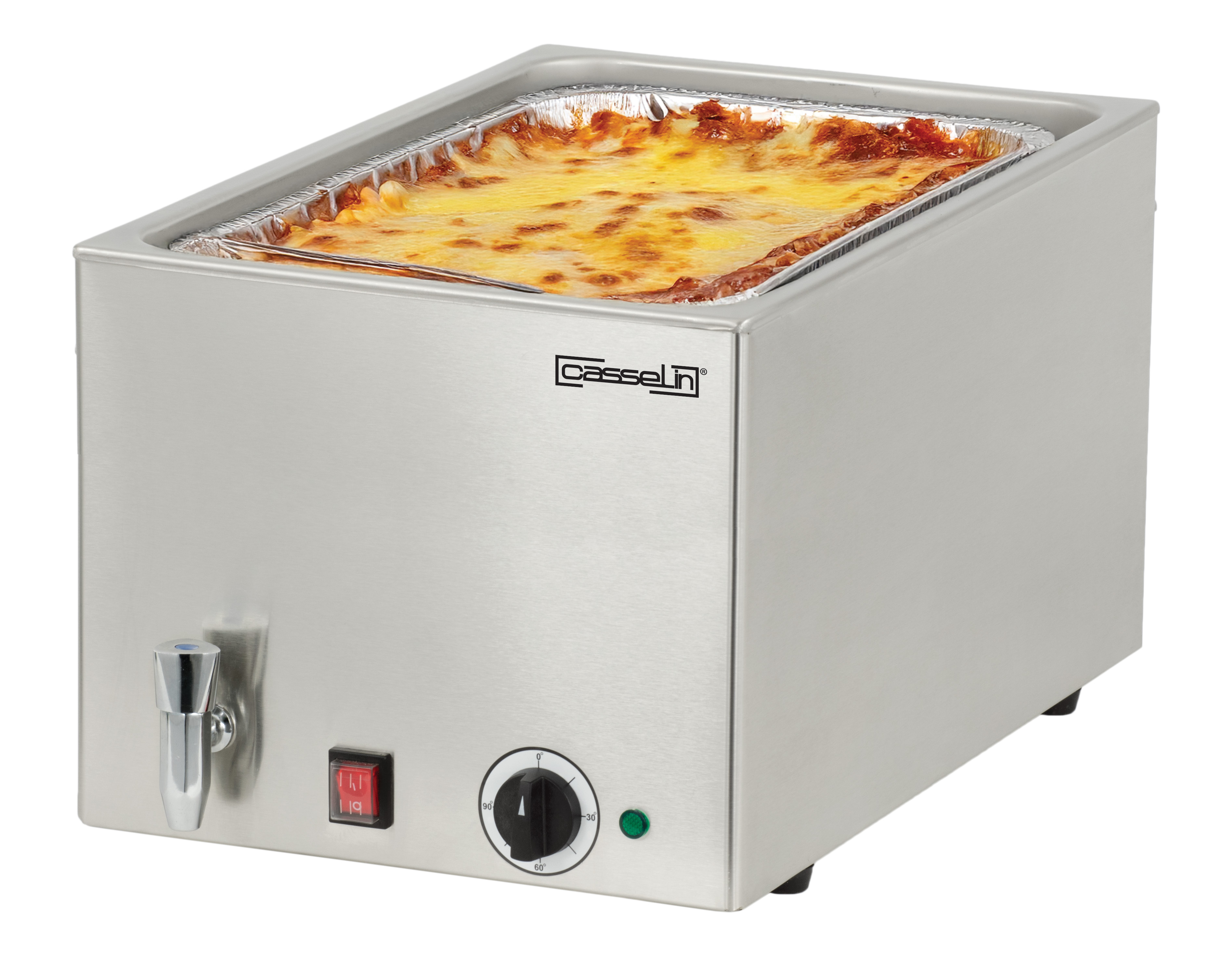 Bain-marie avec robinet de vidange GN 1/1 - 200 mm