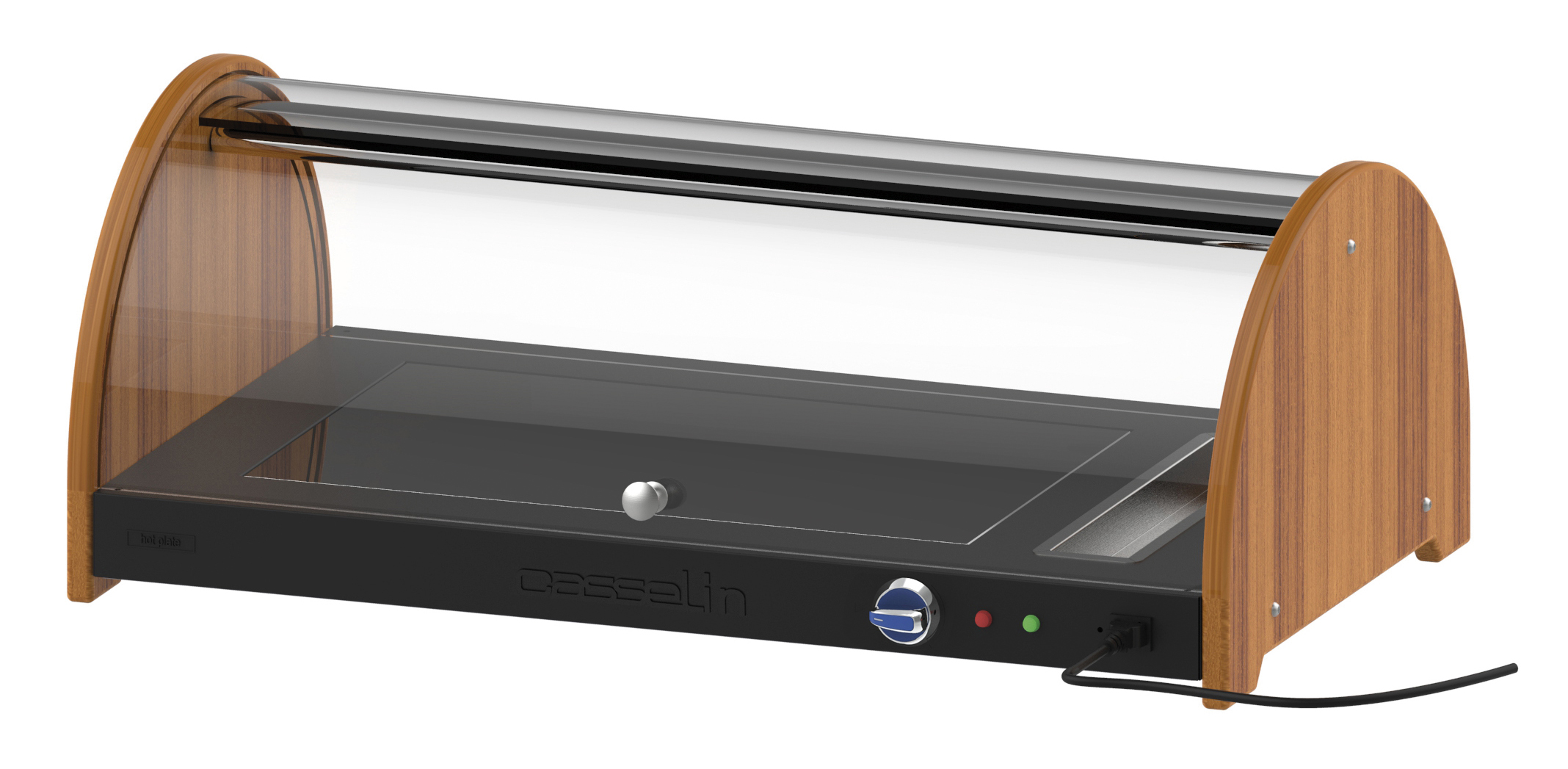 Présentoir buffet chauffant à cloche