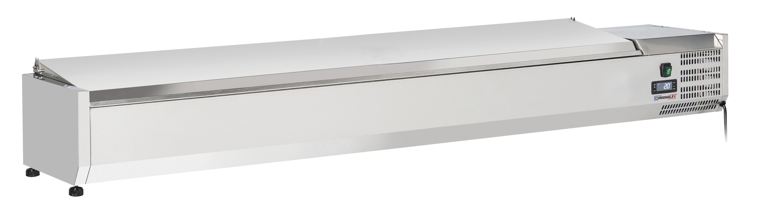 Saladette à poser 10 x GN 1/4 avec couvercle